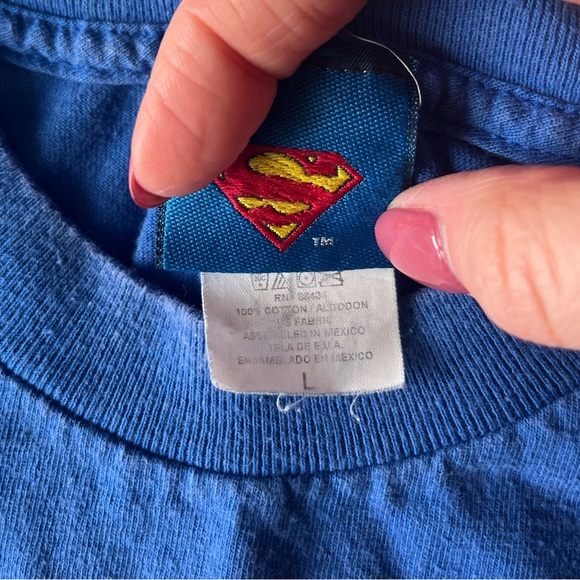 Superman Logo T-Shirt DC Comics Vintage - Picture 3 of 5